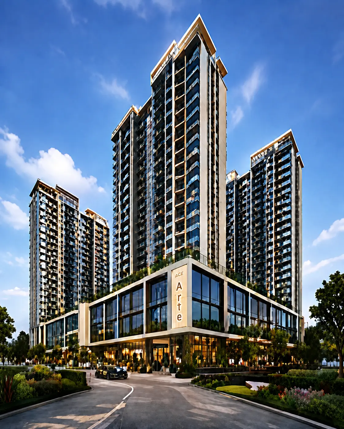 Architectural view representing ACE Arte luxury residences