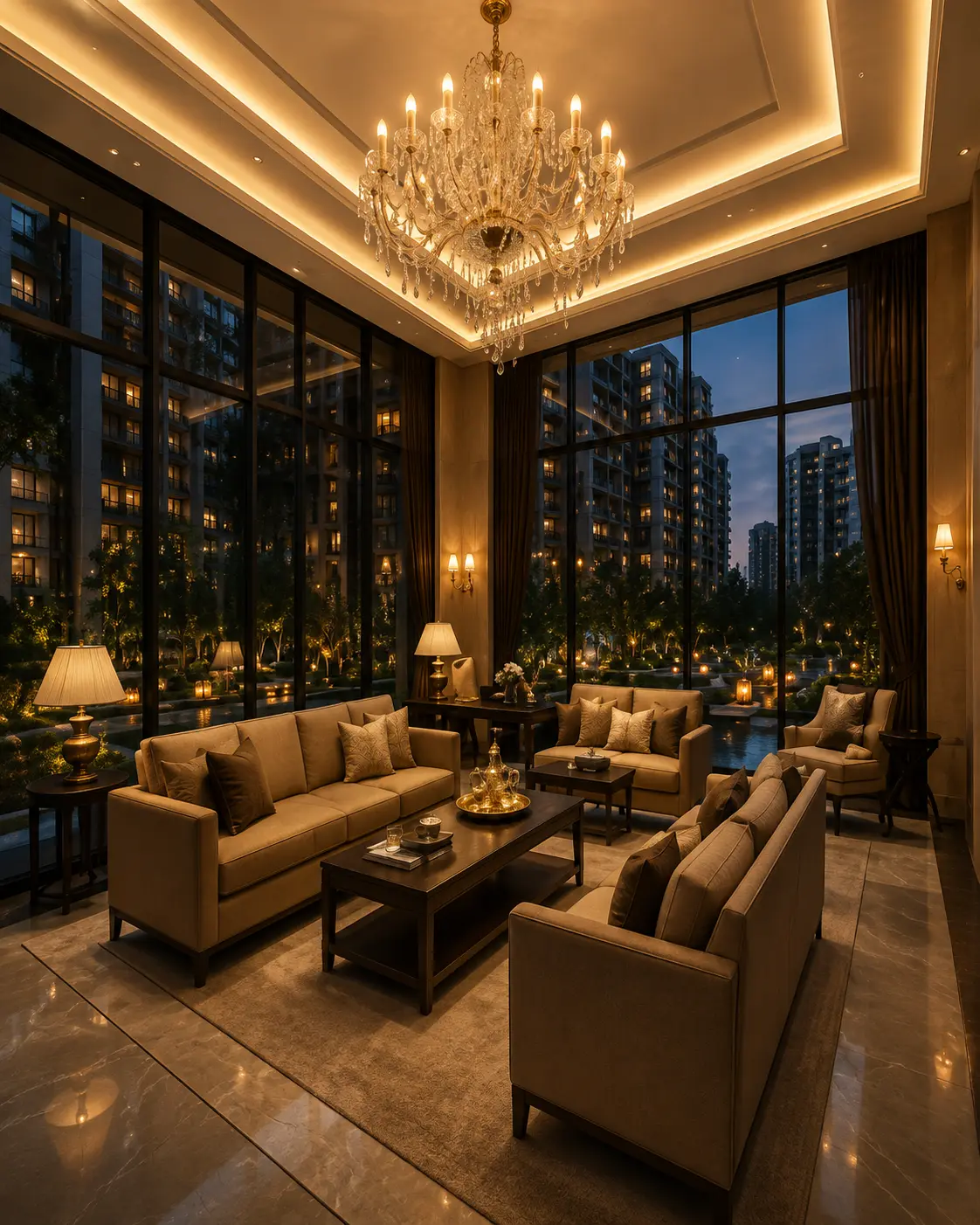 Premium club and social spaces