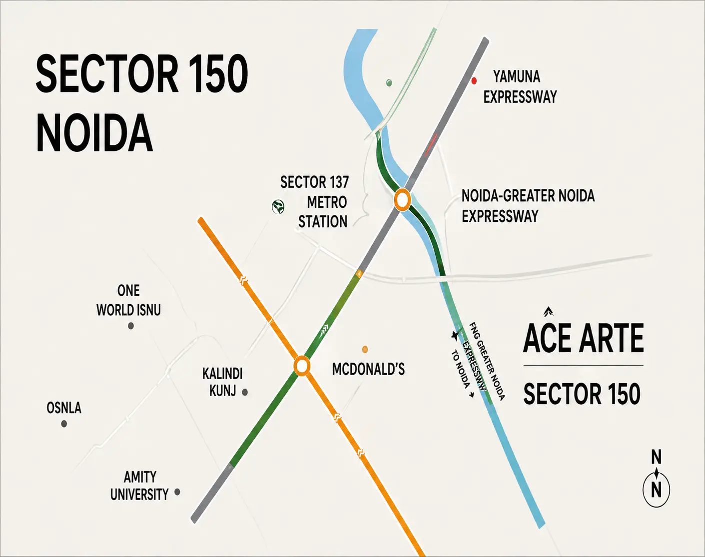 ACE Arte Sector 150 Noida location map placeholder